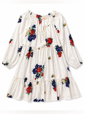 tory burch poplin embroidered dress Noor e Mah main image 1